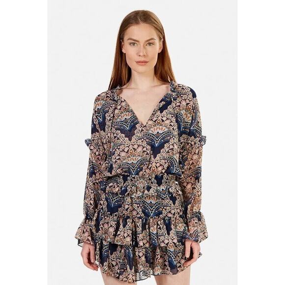 Misa Los Angeles Dresses & Skirts - Misa Los Angeles Lolita Dress Mini Resort Paisley Ruffle Tiered Size Medium